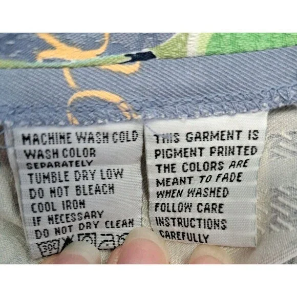 Tommy Bahama Mens XL Shirt Blue 100% Silk Hula Girl - Picture 6 of 9